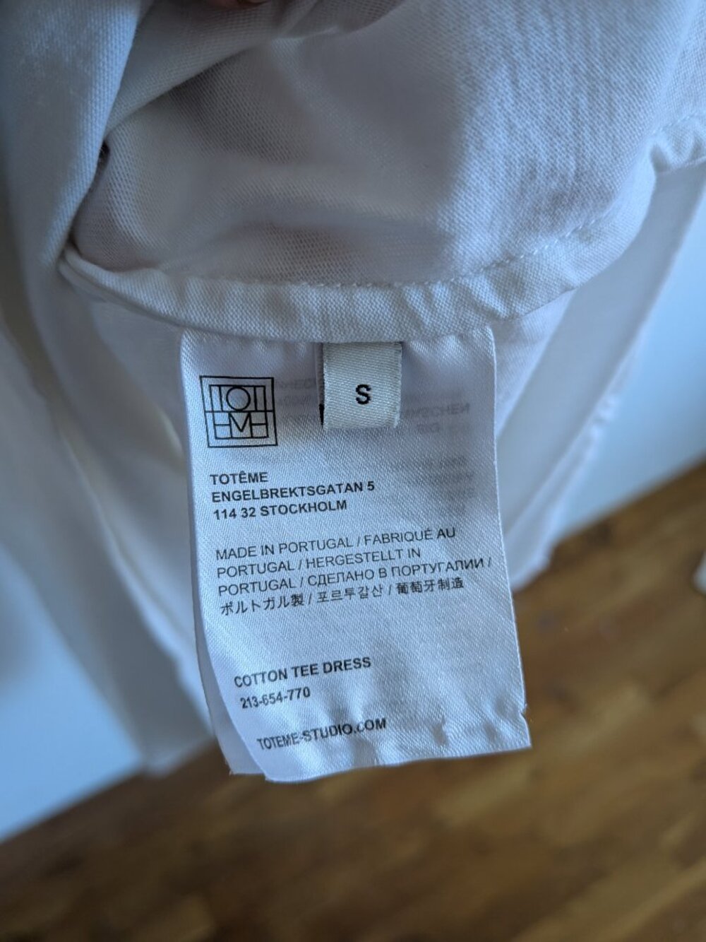 TOTEME WHITE COTTON MAXI DRESS SMALL ($690) NEVER WORN!! - Picture 7 of 10